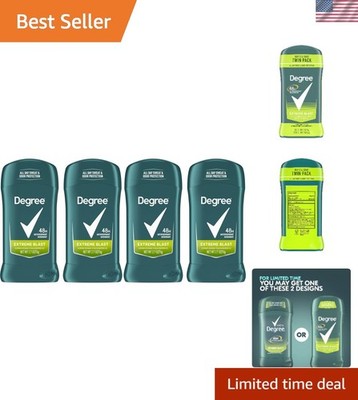 All Day Protection: Degree Men 48-Hour Antiperspirant, Extreme Blast, 4-Pack