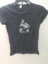 Vintage Classic Girl Johnny Cash Southern Hospitality Black T Shirt Medium D4