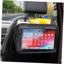 Car Seat Back Organizer Tablet Holder, Vehicle Front Seat, Personal Black
