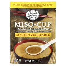 Miso-Cup®, Instant Soup in Seconds™, Golden Vegetable , 4 Envelopes, 2.5 oz (72