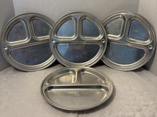 Vintage LL Bean Aluminum Camping Plates Set Of 4 Made In USA 11.5” x 11.5” Vintage LL Bean Aluminum Camping Plates Set Of 4 Made In USA 11.5” x 11.5”