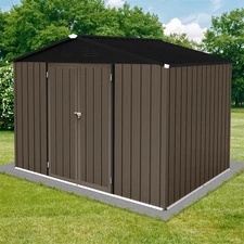 8ft×6ft Metal Garden Tool Sheds Outdoor Lockable Storage Sheds for Garden Patio