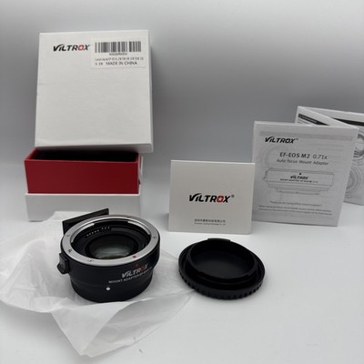 Mint Viltrox EF-EOS M2 Lens Adapter 0.71x Speed Booster for Canon EF Lens to EOS