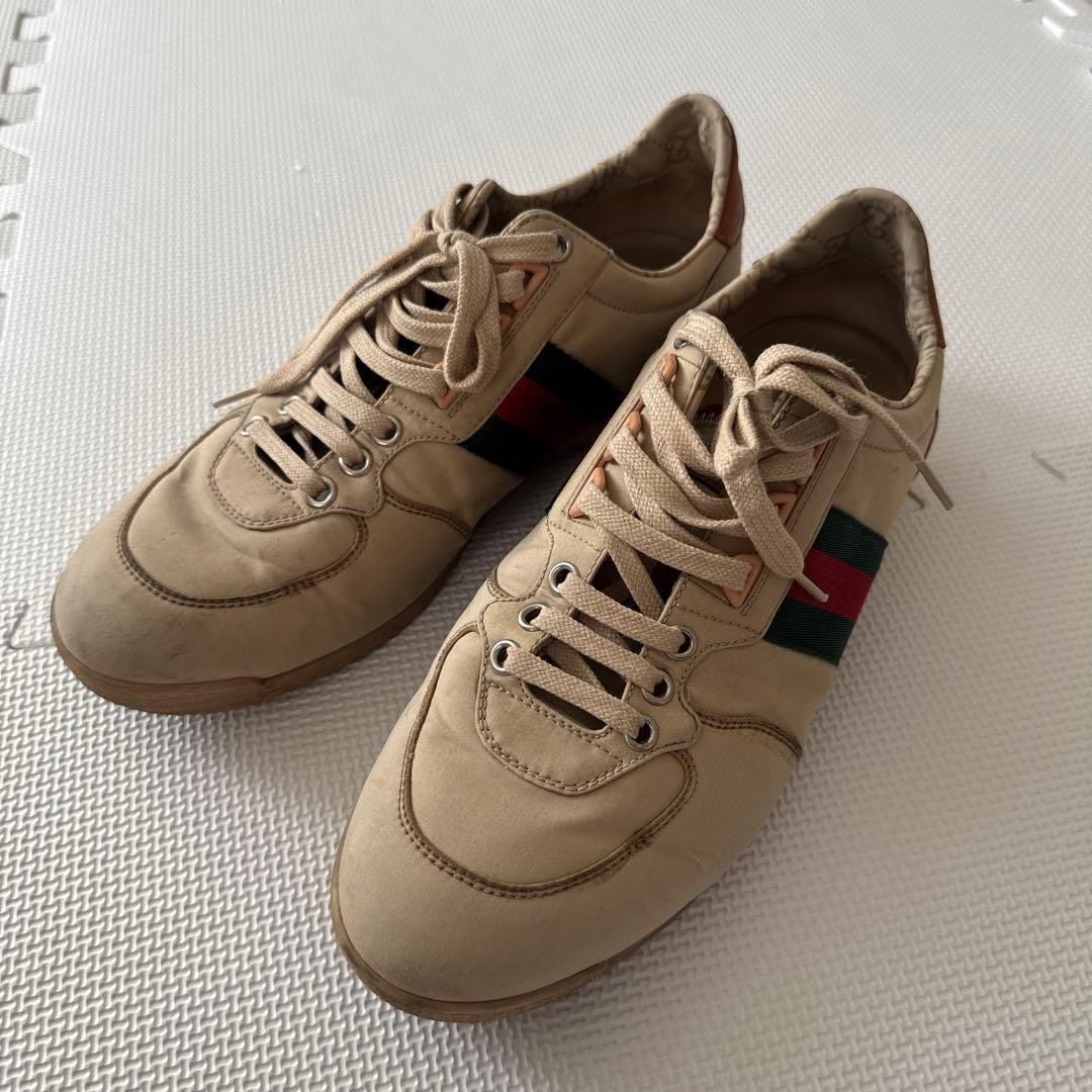 Gucci Sneakers Shoes With Sherry Line Size 6.5 US About7 For Men