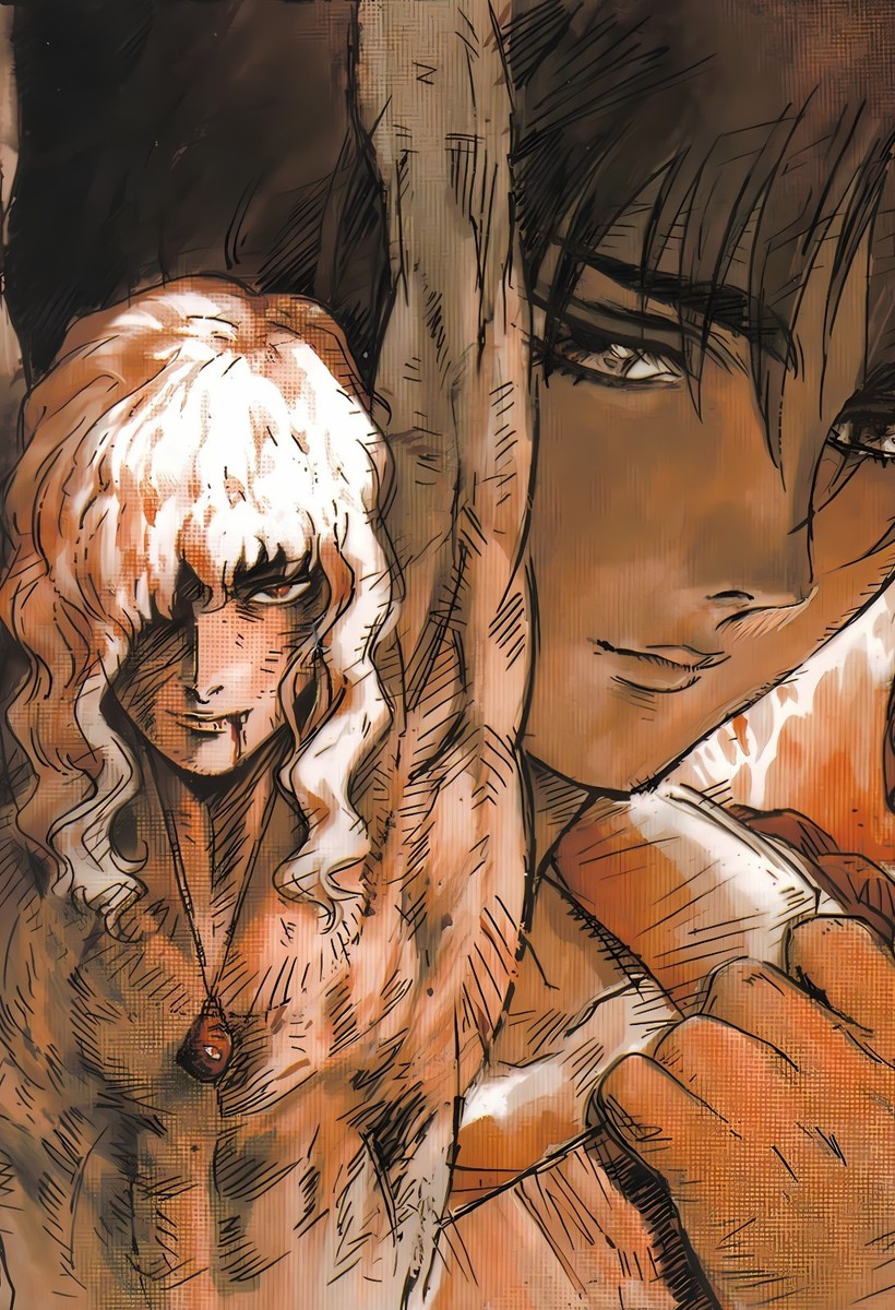 11x15 Berserk Illustration Poster Casca & Griffith Promotional