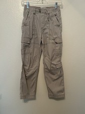 Abercrombie Kids Cargo Pants Size 9/10 Youth Kids Regular Baggy Khaki BG35
