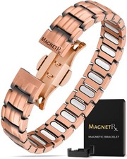 MagnetRX  Copper Magnetic Bracelet Energy Therapeutic Healing Arthritis Men