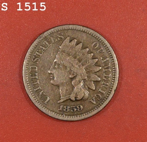 1859 Indian Head Cent "VF" *Free S/H After 1st Item*