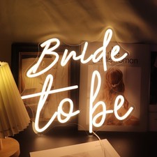 Led Bride To Be Neon Sign Art Wall Decor Living Room Decor Wedding Engagement...