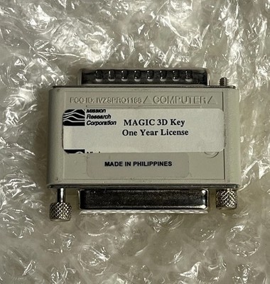 Rainbow Sentinel SuperPro Port Dongle MAGIC 3D Tool Suite RF License Key Rare