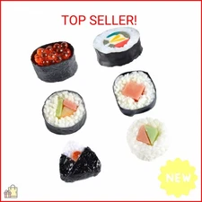 LONG XIN SERIES 6 Pcs Fake Susi Simulated Onigiri Lifelike Food Model Artificial