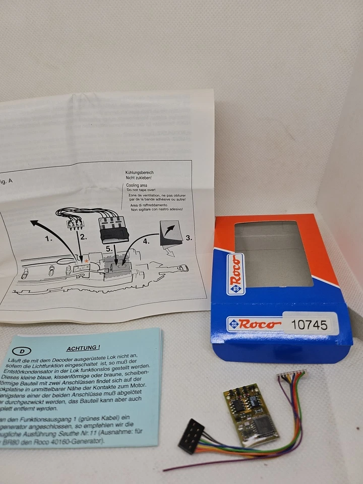 Roco H0 10745 Decoder Digitaldecoder Lokdecoder / DC - Bild 2 von 4