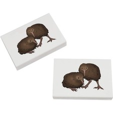 2 Radiergummis / Gummis "Kiwi Vögel" 45 mm (ER00046056)