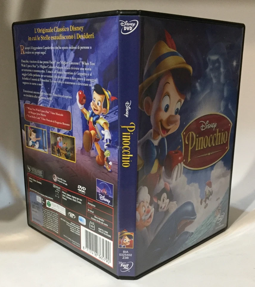 Pinocchio DVD Classici Walt Disney Film Animazione Come Foto - Immagine 4 di 4