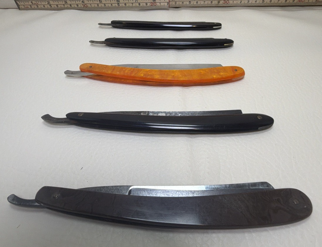 Vintage Straight Razors Lot of 5 Rare Finds As-Is Repair Parts Antique ...