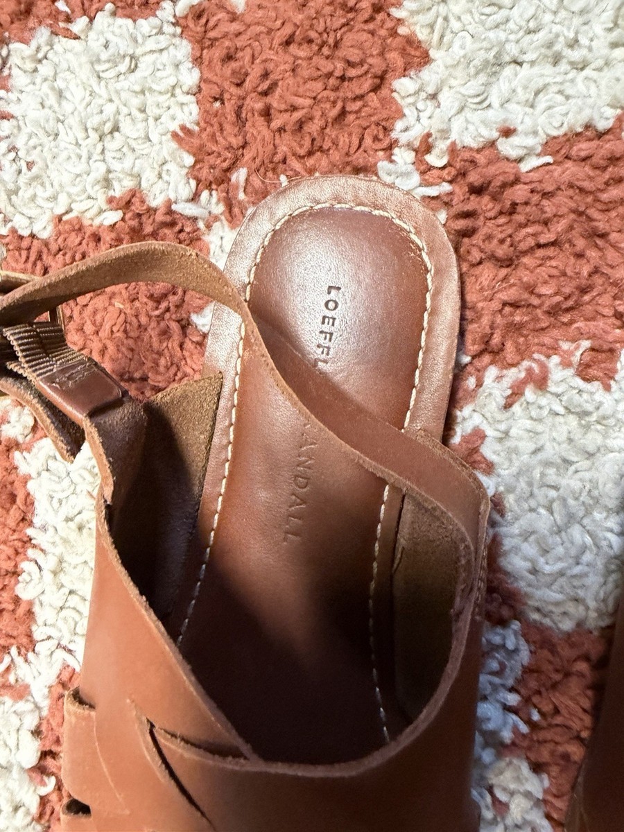 Loeffler Randall Women’s Brown Fisherman Sandals. Size 7. Sole Grips Added View 2
