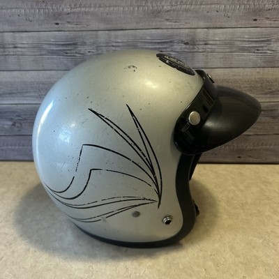 Bell 1975 MAGNUM Helmet Sz 7  56 cm DOT Snell 75 MAGNUM Shield Gray