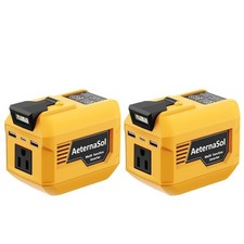 18-20V Power Inverter 250W for Dewalt Battery A Outlet USB-C PD Camping 2-Pack