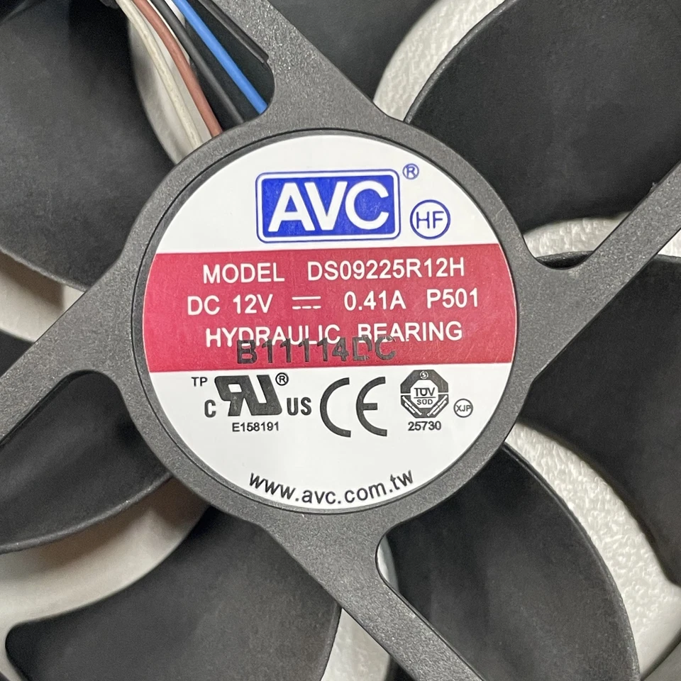 Genuine AVC 9cm 12V 0.41A 4 Pin Case Fan HP Compaq 4000 636922-001 DS09225R12H - Image 2 of 4