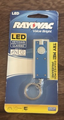 RAYOVAC Keychain Value BrightLED Flashlight Light Blue New Sealed