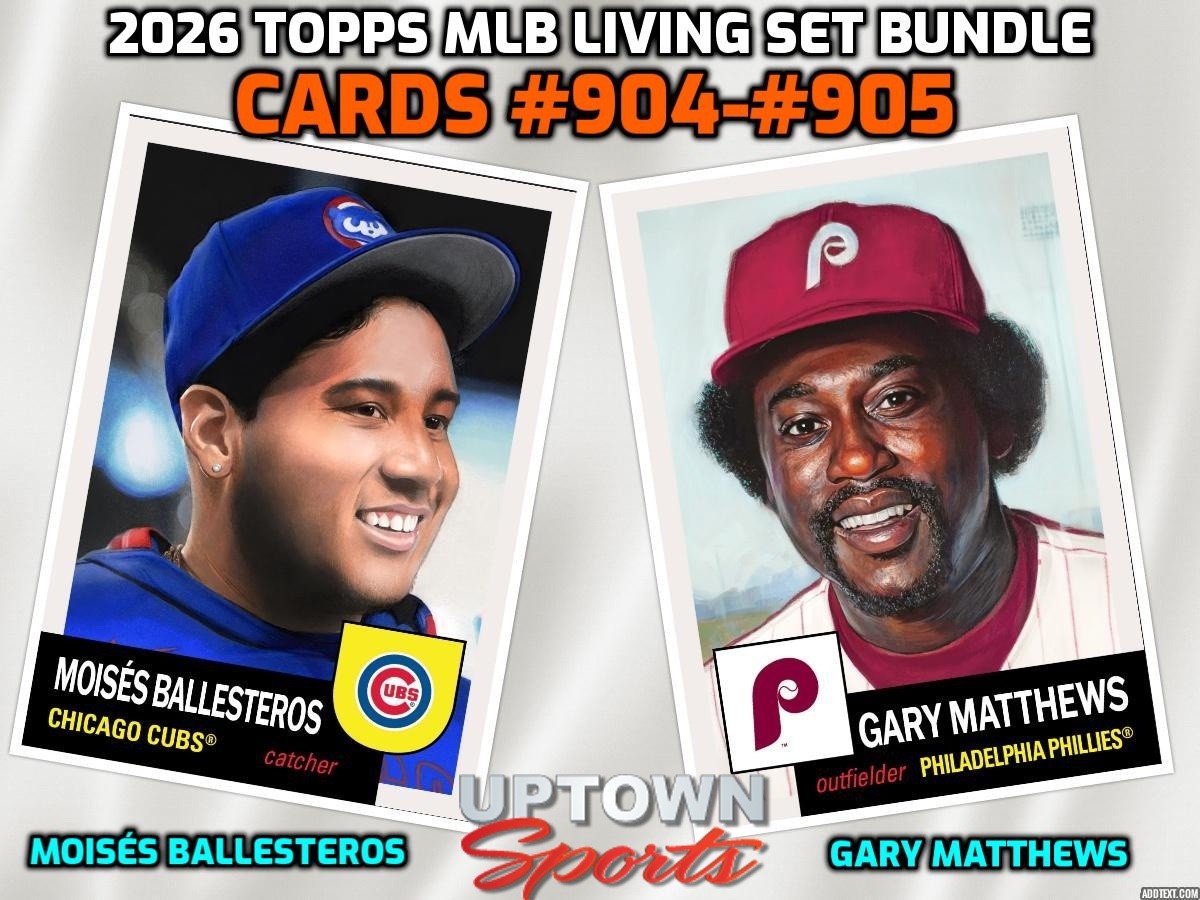 Topps MLB Living Set Card #904 -#905 -Moisés Ballesteros & Gary Matthews-Presale
