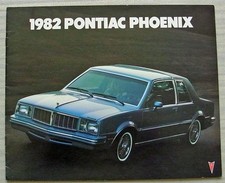 PONTIAC PHOENIX 1982 USA Car Sales Brochure SL LJ Coupe Hatchback