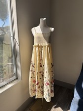 NWT ZARA, LIMITED EDITION SIZE SMALL. Yellow Floral Maxi Dress.