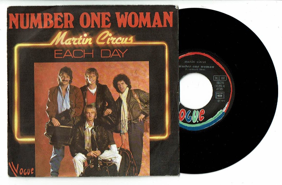 Martin Circus Vinyl 45 RPM 7 "" Number One Woman - Each Day - Vogue 101258 Vgc =