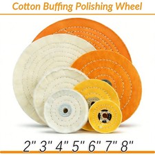Moladora de banco de 50 capas de rueda de pulido de algodón cosida en espiral de 2"-8"