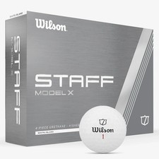 WILSON STAFF MODEL X GOLF BALLS / WHITE DOZEN PACK / 2025 MODEL