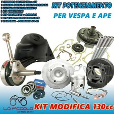 KIT MODIFICA POLINI CILINDRO 130 ALBERO MOTORE CONO 19 CAMPANA 24 VESPA SPECIAL