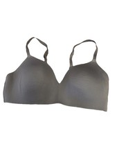 So Brand Women’s Stretch Wireless Comfort Bra Gray Size 38C