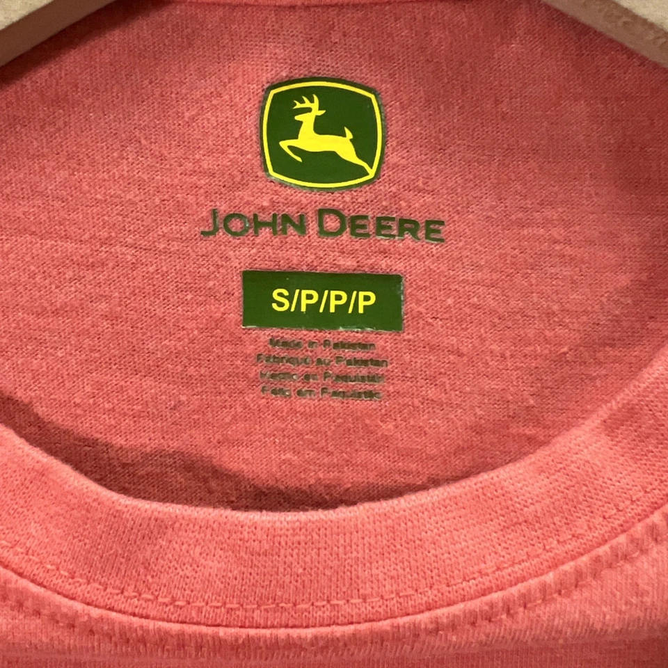 Camisa para mujer John Deere manga larga salmón talla pequeña nada funciona como un ciervo Foto 3 de 4