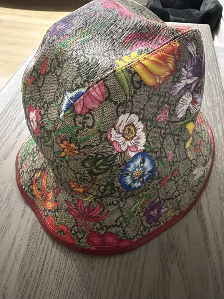 Gucci x Liberty London Floral Bucket Hat Black Multicolor Size L 58cm Gucci Black Liberty London Edition Floral Bucket Hat Gucci main image 3