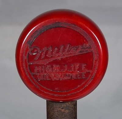 Scarce 1930's Miller High Life Beer Bakelite Ball Tap Knob Milwaukee WI Old