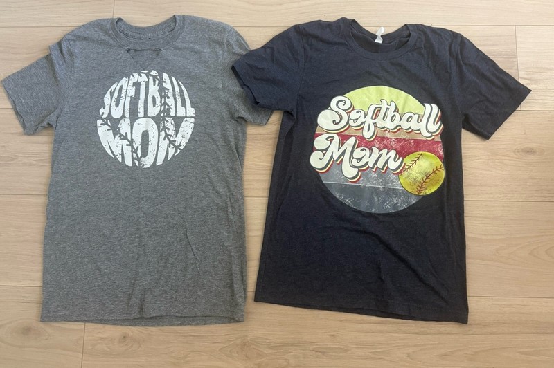 Women Softball Mom T Shirts Size Small Soft 