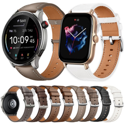 Premium Echt Leder armband Für Huami Amazfit Balance Cheetah GTR 4 3 2 GTS 4 3 2