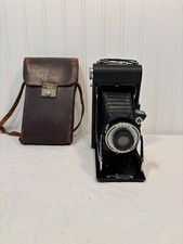 Vintage Kodak Vigilant Folding Camera, Dakon with BiMat Lens with Leather Case