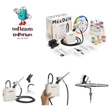 Versatile Mini Airbrush Kit: Quiet Compressor and 12 Vibrant Acrylic Colors