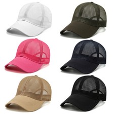 1Pcs Unisex Summer Full Mesh Baseball Cap Quick Dry Cooling Sun Protection Hats