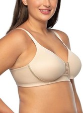 Vanity Fair Bra 44DDD Women's Beauty Back Beige Wireless 4 Way Stretch Lined Cup