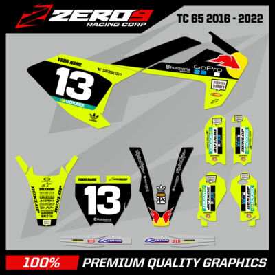 Custom MX Graphics Kit HUSQVARNA Motocross Graphics TC50 TC65