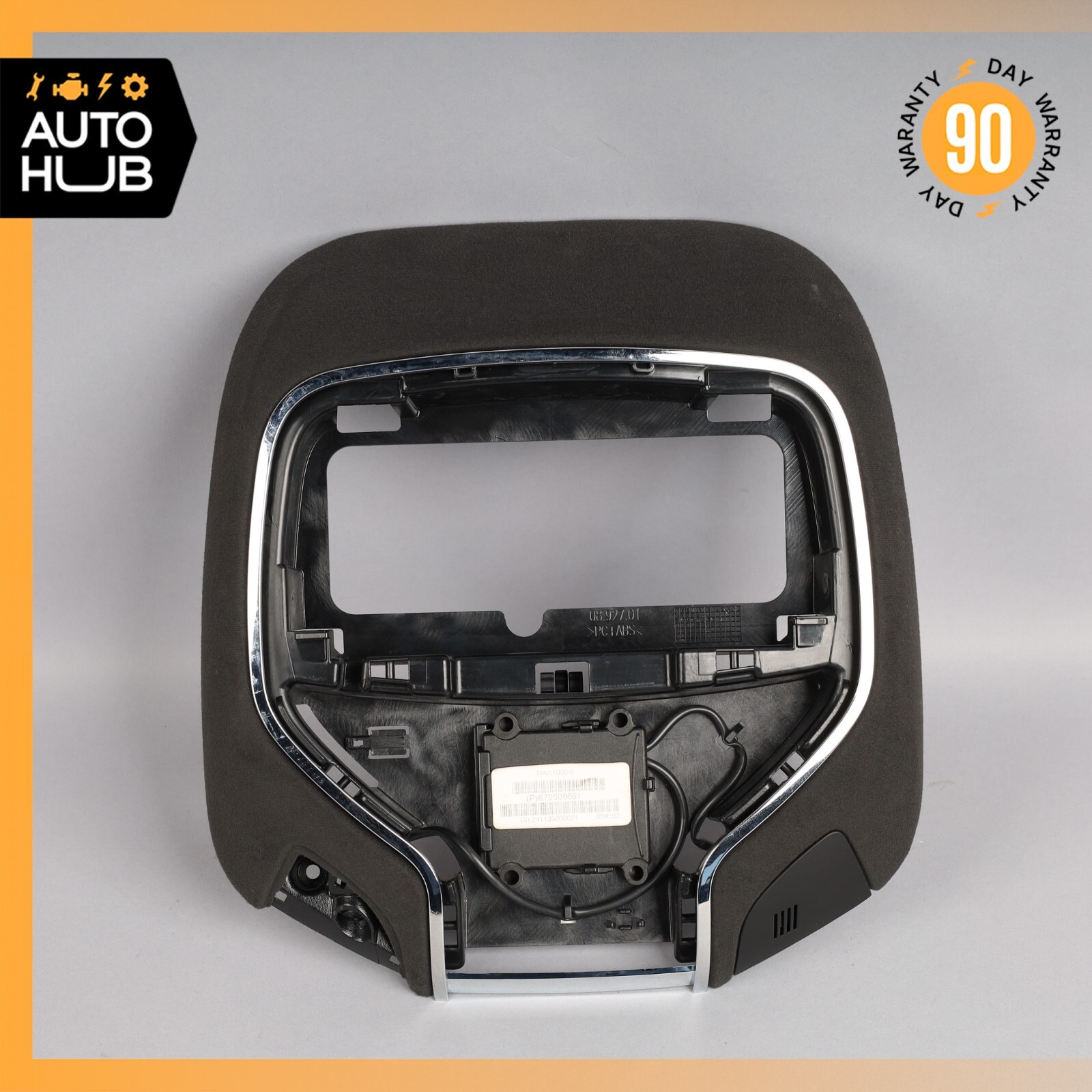 14-17 Maserati Ghibli M157 Interior Overhead Dome Light Lamp Cover Black OEM