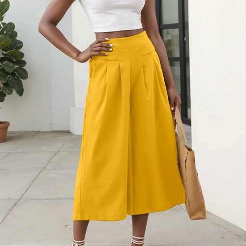 Summer Pants for Women Cotton Linen Large Size Wide Leg Pants Femme Arts - Picture 28 of 31