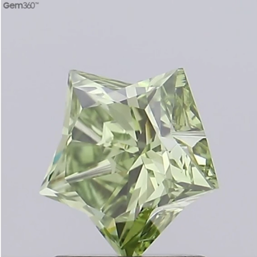 1.35 CT-VS1 Green Color Star Cut Lab Grown Diamond For Engagement Ring - Video 1 of 1