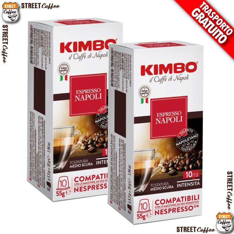 200 Cialde Capsule Caffè Kimbo Miscela Napoli compatibili Nespresso