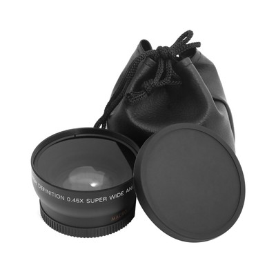 52MM 0.45x Wide Angle Lens + Macro Lens for 52mm DSLR and digital camera I