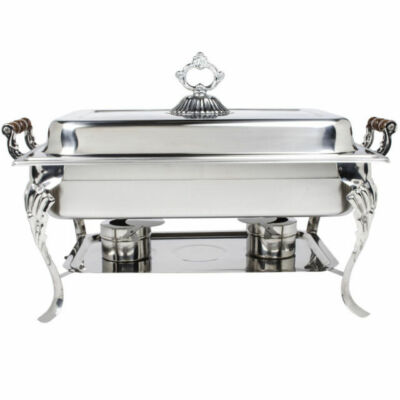 Catering Classic Stainless Steel Chafer Chafing Dish Set 8 QT Buffet Full