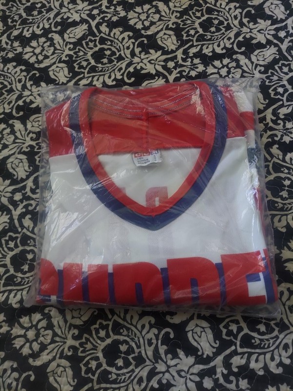 Vintage 1995 Promo Sudden Death Van Damme Hockey Jersey Pullover LARGE SEALED