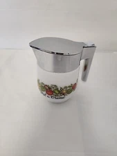 Vintage Corning Ware Gemco Spice of Life Creamer Pitcher Pot A Creme made in USA
